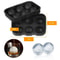 6Cavity Whiskey Ice Cube Tray Set Large RoundSquare Ice Ball Mold Large Ice Cube Mold With Lid 5