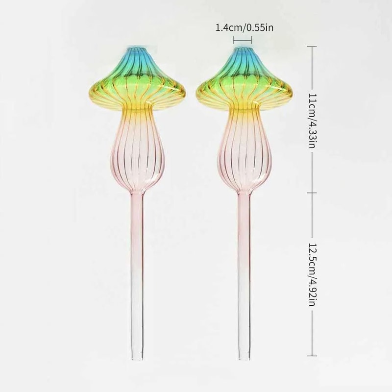 Glass Watering Globes Self Watering Spikes 12 Pack Automatic Plant Watering Device For Houseplants 7