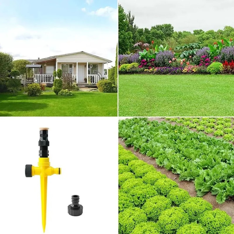 360 Degree Rotating Lawn Sprinkler For LargeArea Garden Irrigation 5