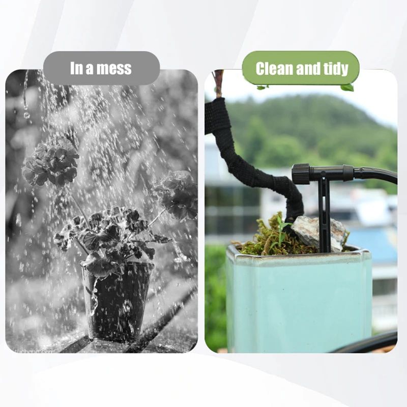 QuietFlow Adjustable Drip Irrigation Kit For 47mm Hose Pots Garden Greenhouse 5