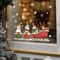 Festive Snowman Christmas Window Stickers Snowflake Wall Decals Holiday Window Decorations Set 0