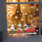 Festive Snowman Christmas Window Stickers Snowflake Wall Decals Holiday Window Decorations Set 2
