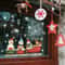 Festive Snowman Christmas Window Stickers Snowflake Wall Decals Holiday Window Decorations Set 4