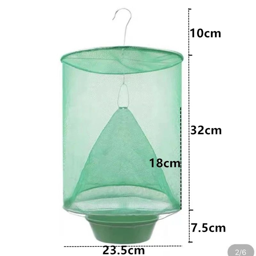 Premium Reusable Hanging Fly Trap HeavyDuty Outdoor Garden Fly Catcher Pest Control Cage 5