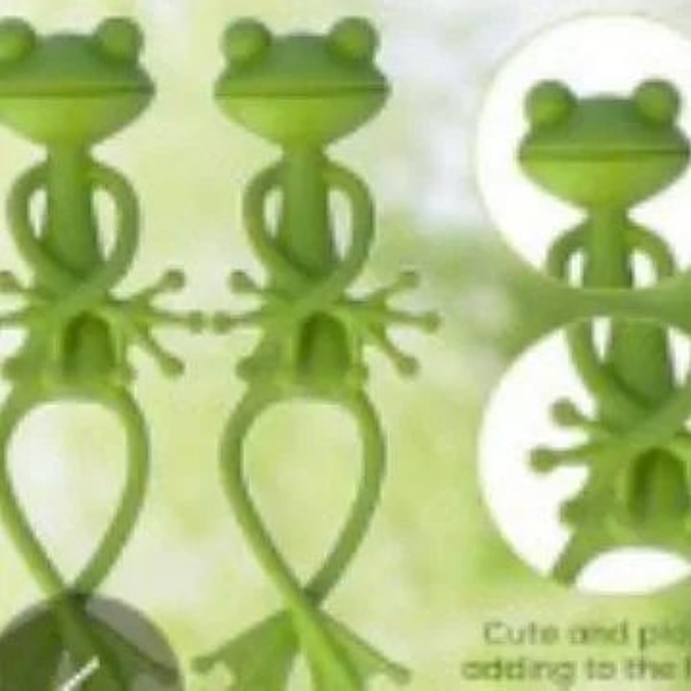 Cute Frog Plant Support Clips 135pcs Reusable Frog Plant Stand Flower Pot Hugger For Vines Stems 3