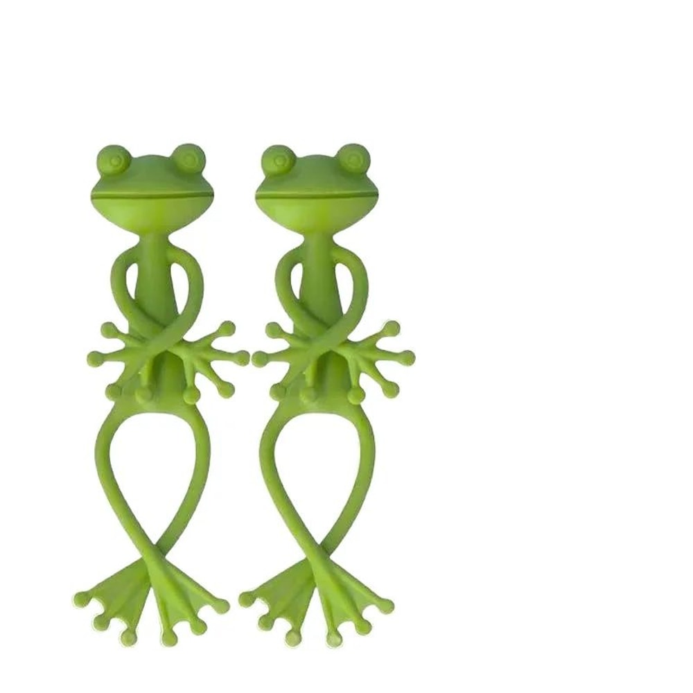 Cute Frog Plant Support Clips 135pcs Reusable Frog Plant Stand Flower Pot Hugger For Vines Stems 4