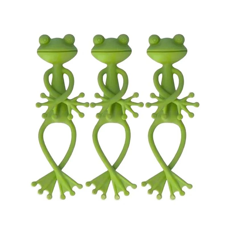 Cute Frog Plant Support Clips 135pcs Reusable Frog Plant Stand Flower Pot Hugger For Vines Stems 7