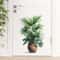 Green Potted Plant Wall Sticker Self Adhesive 3D Plant Wall Decal For Fresh Green Wall Decor 2