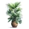 Green Potted Plant Wall Sticker Self Adhesive 3D Plant Wall Decal For Fresh Green Wall Decor 4