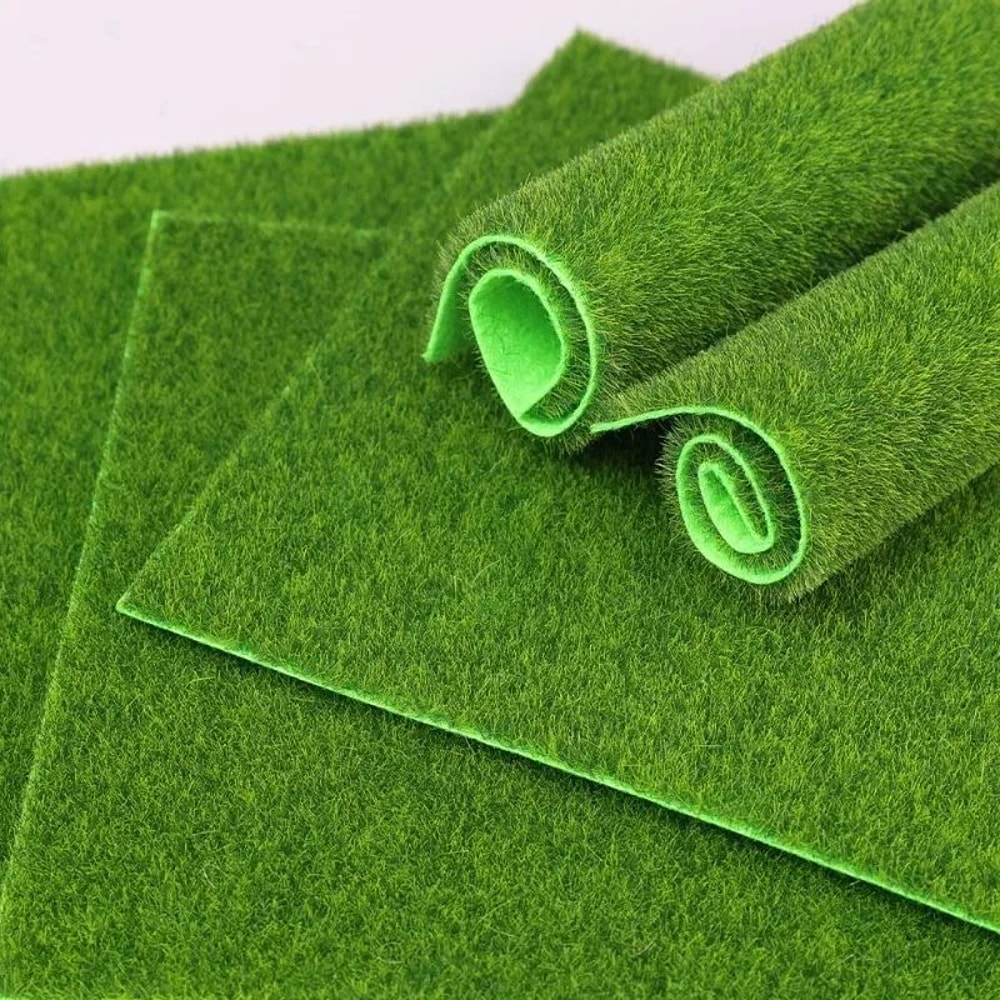 Premium DIY Artificial Grass Mat Green Lawn Turf Carpet For Home Garden Wedding Aquarium Decor 2