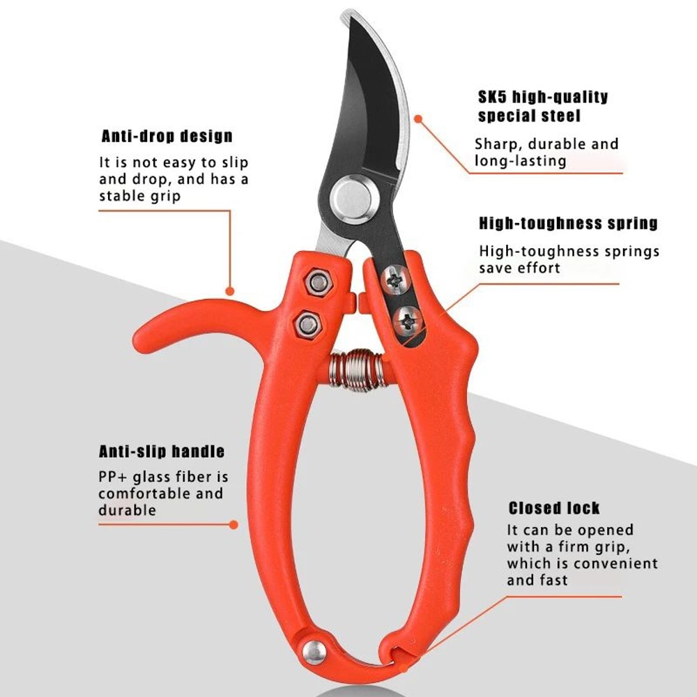 Precision Branch Scissors For Bonsai And Fruit Trees NonSlip Bonsai Pruning Shears For Clean Cuts 3