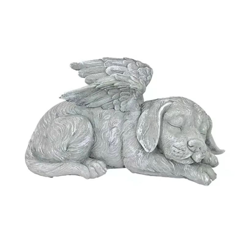 Angel Pet Statue Resin Garden Ornament For Outdoor Decor Cat Or Dog With Wings 1