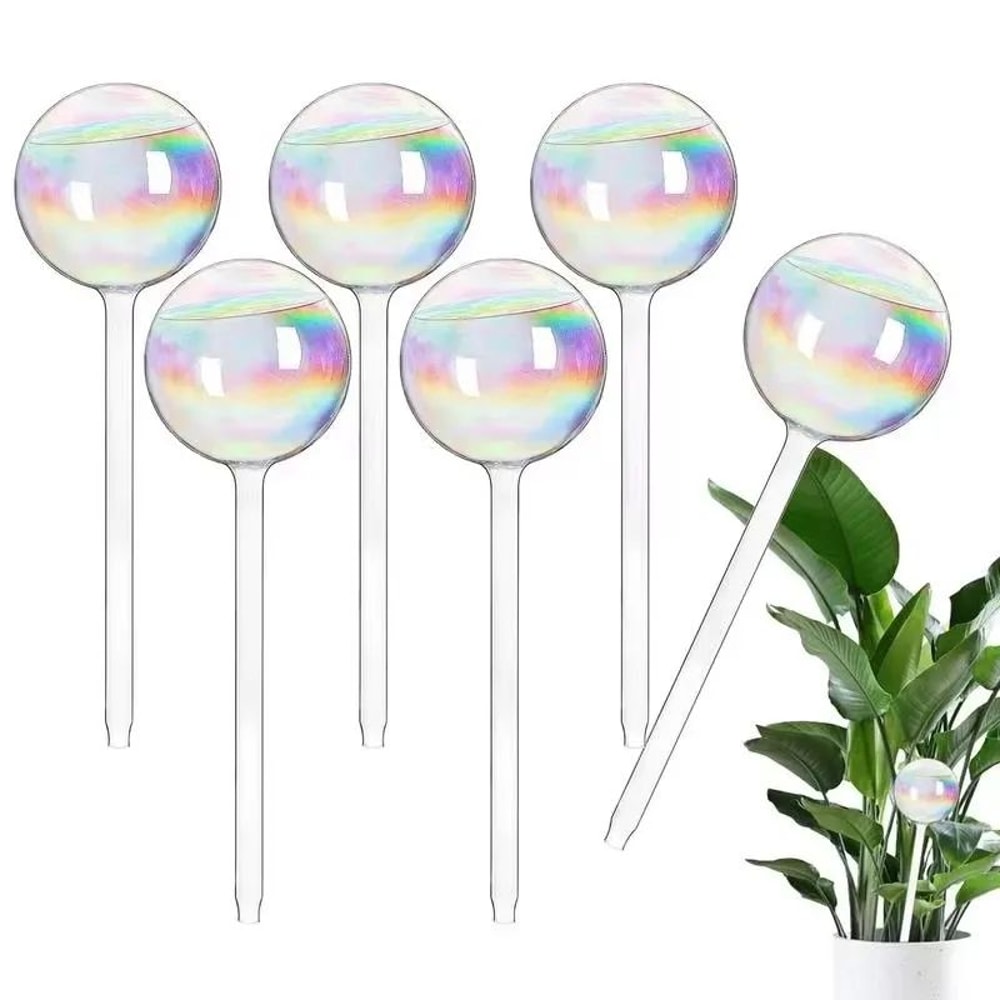 Glass SelfWatering Bulb Spikes For Potted Plants SlowRelease Plant Watering Globes 12 Pack 3