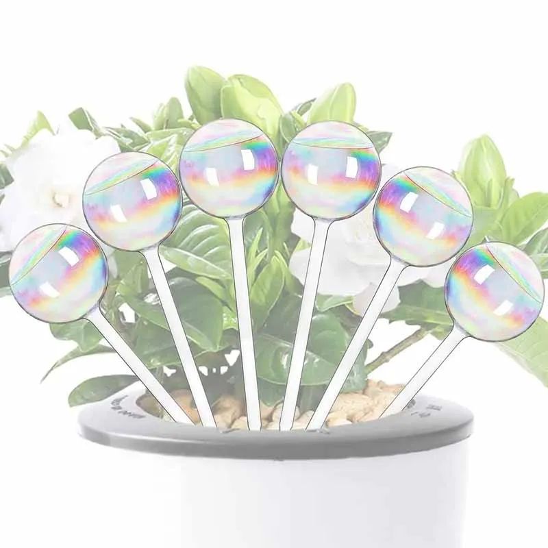 Glass SelfWatering Bulb Spikes For Potted Plants SlowRelease Plant Watering Globes 12 Pack 4