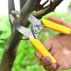 precision grafting knife and pruning knife for fruit trees - stainless steel branch cutter with non-slip handle