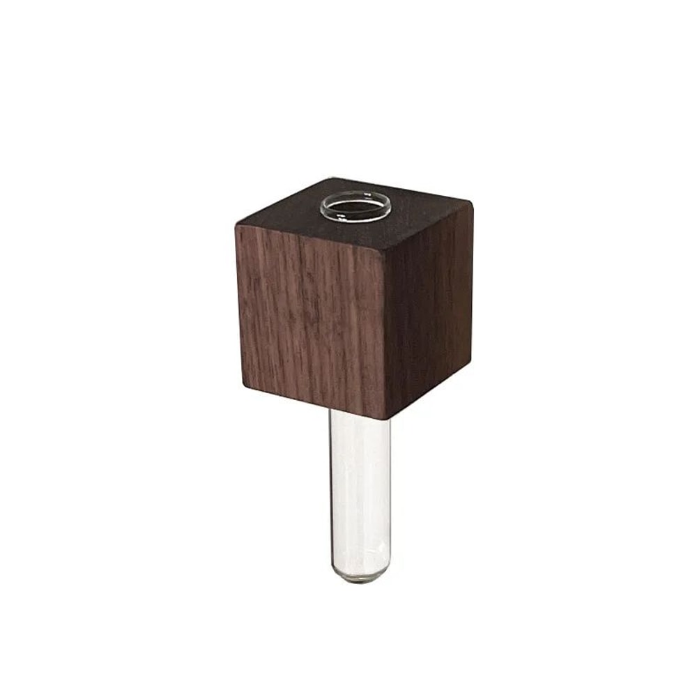 Wooden Magnetic Test Tube Vase For Fridge Decor Mini Bud Vase Fridge Magnet Flower Vase 5