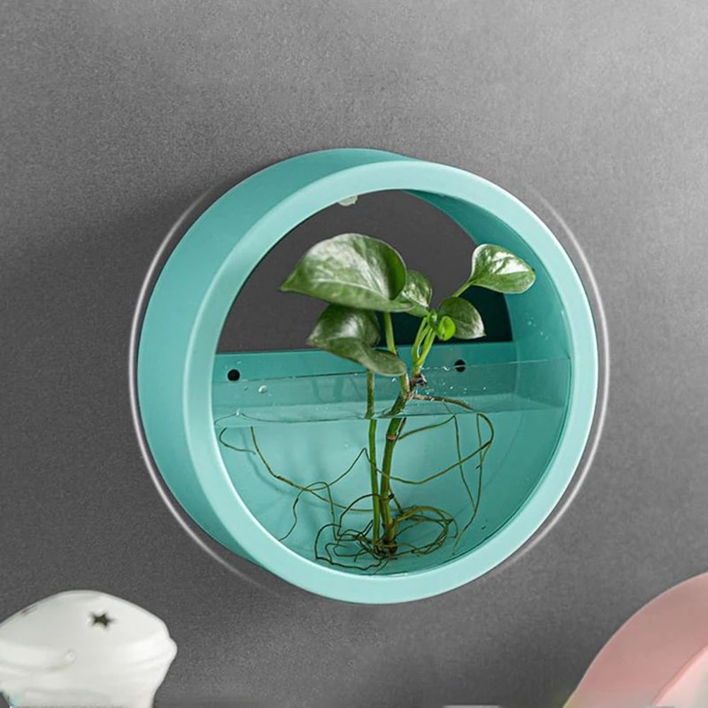 Nordic Wall Mounted Hydroponic Planter Sleek Circular Plant Pot For Stylish Home Wall Decor 1
