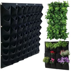 vertical garden wall grow bag planter, space-saving outdoor herb & vegetable pocket planters