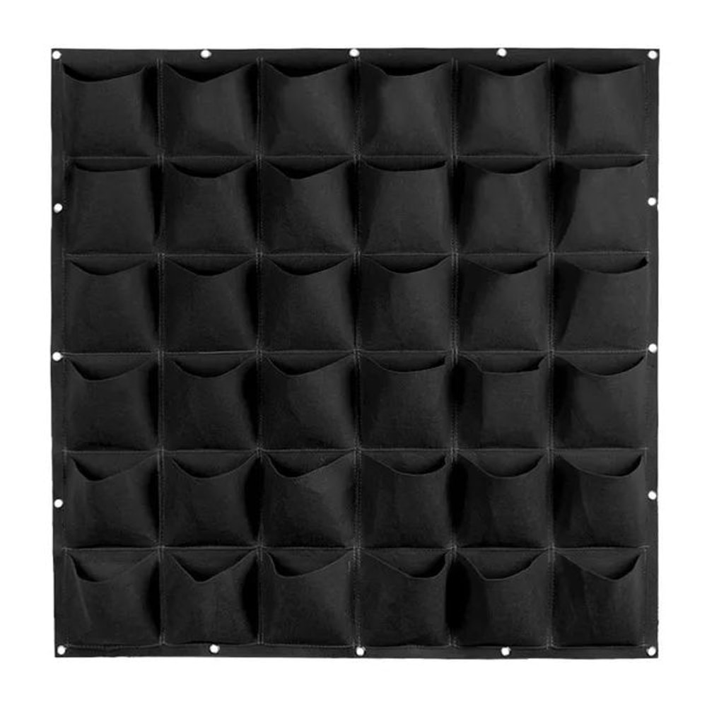 Vertical Garden Wall Grow Bag Planter SpaceSaving Outdoor Herb Vegetable Pocket Planters 5