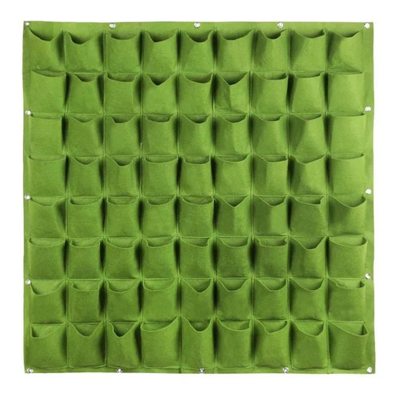 Vertical Garden Wall Grow Bag Planter SpaceSaving Outdoor Herb Vegetable Pocket Planters 8