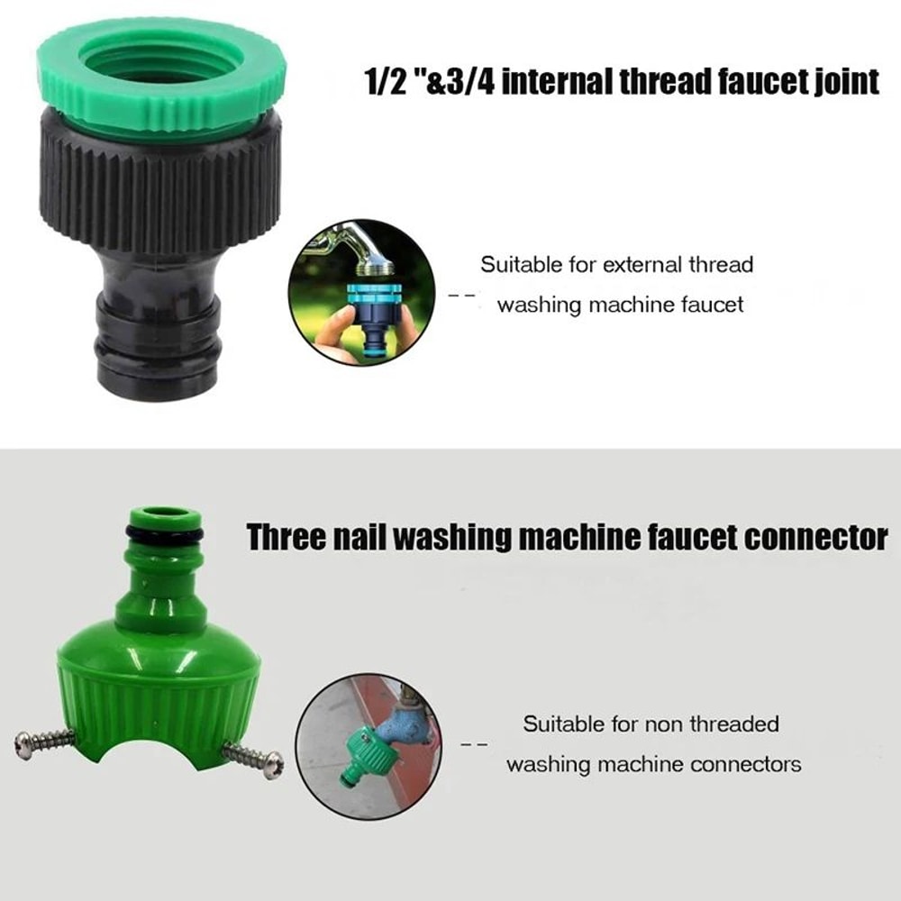 EVA Recoil Coiled Garden Hose With 8Function Sprayer Lightweight Recoil Garden Hose For Pet Bathin 5