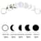 Moon Phase Mirror Wall Stickers Set 9Piece Acrylic Mirror Decals 2