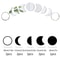 Moon Phase Mirror Wall Stickers Set 9Piece Acrylic Mirror Decals 2