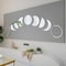 Moon Phase Mirror Wall Stickers Set 9Piece Acrylic Mirror Decals 3