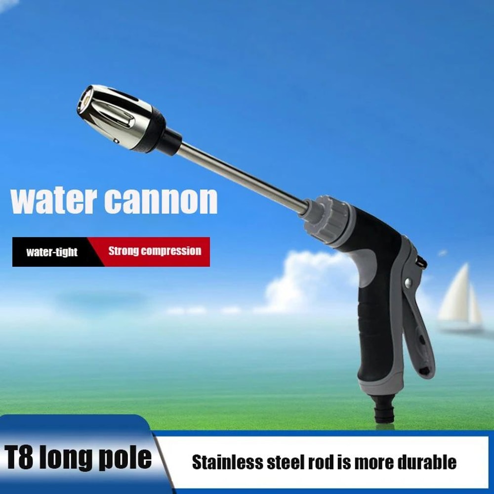 High Pressure Water Gun LongReach Hose Wand With Foam Bottle 1