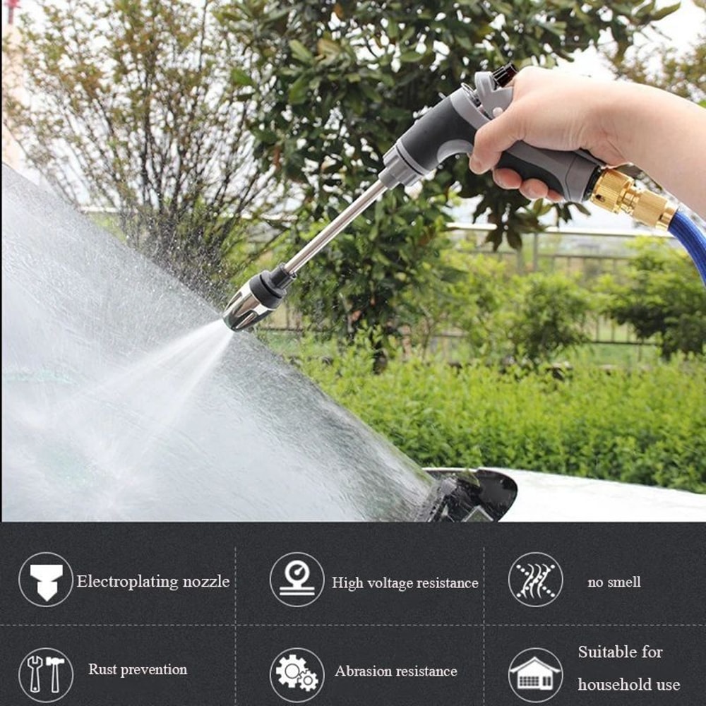 High Pressure Water Gun LongReach Hose Wand With Foam Bottle 3