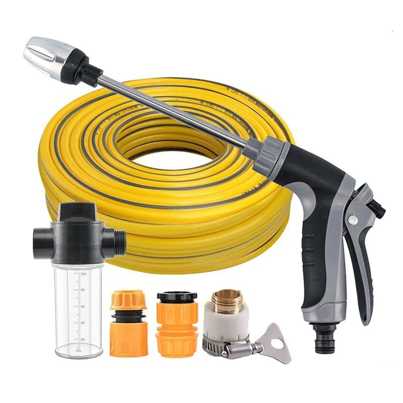 High Pressure Water Gun LongReach Hose Wand With Foam Bottle 6