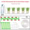 Garden Adjustable Drip Irrigation Kit With Regulating Valve 47mm Irrigation Hose Micro Drippers For 12