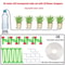 Garden Adjustable Drip Irrigation Kit With Regulating Valve 47mm Irrigation Hose Micro Drippers For 12