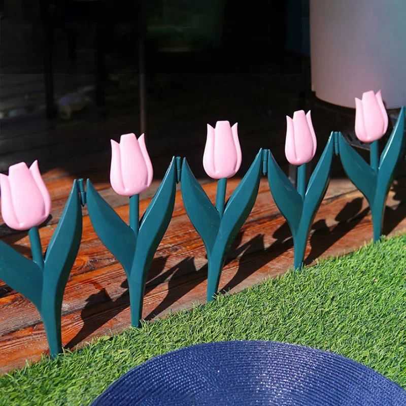 TulipSnap 10Piece Garden Edging Fence Interlocking Flower Bed Border Panels 2