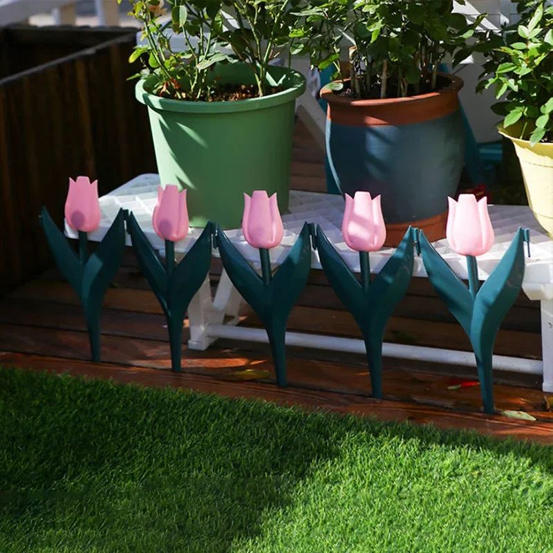 TulipSnap 10Piece Garden Edging Fence Interlocking Flower Bed Border Panels 4