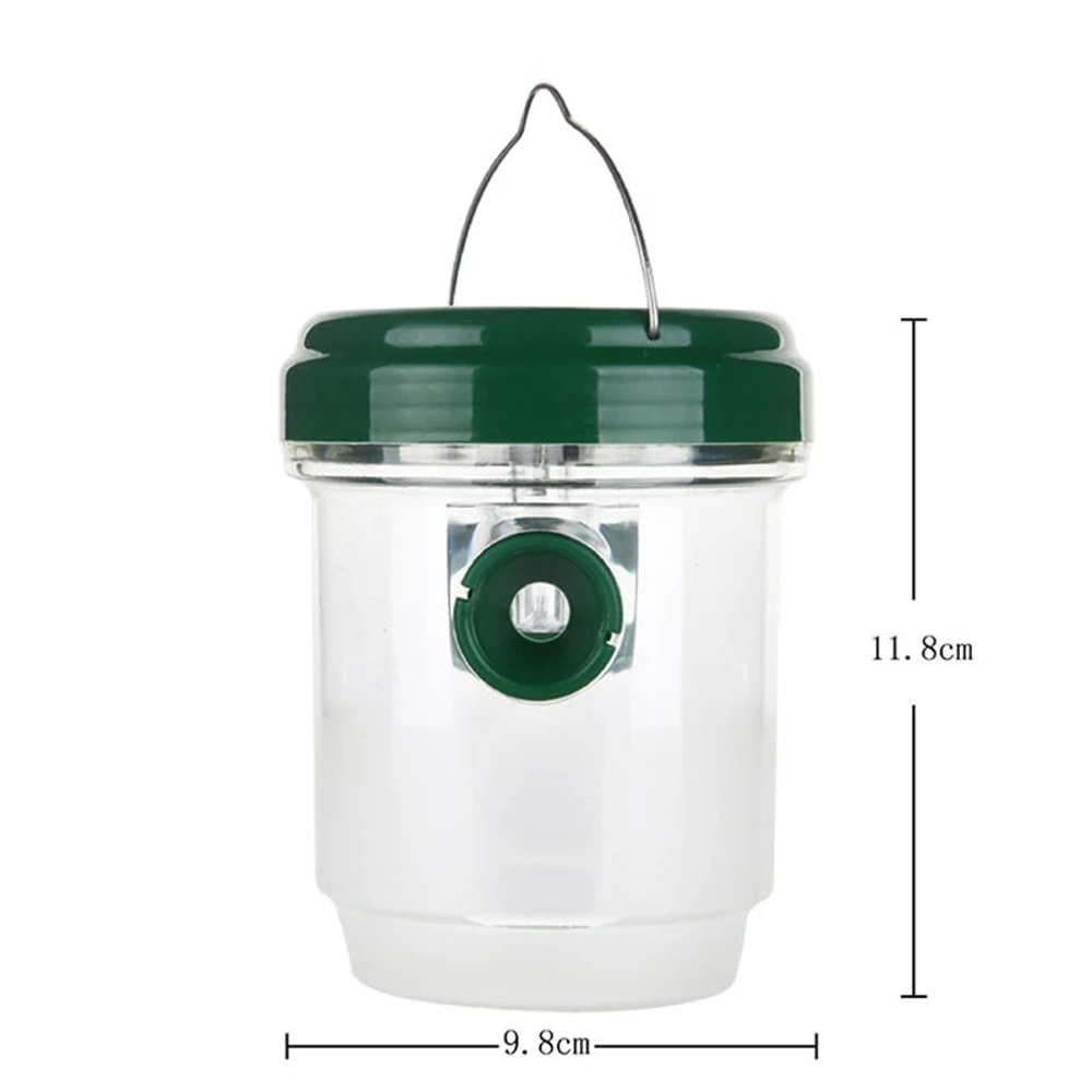 Solar LED Solar Wasp Trap Outdoor Fruit Fly Trap Reusable Hanging Insect Catcher For Garden Orch 2