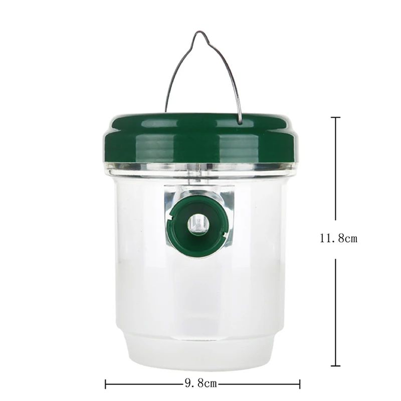 Solar LED Solar Wasp Trap Outdoor Fruit Fly Trap Reusable Hanging Insect Catcher For Garden Orch 2