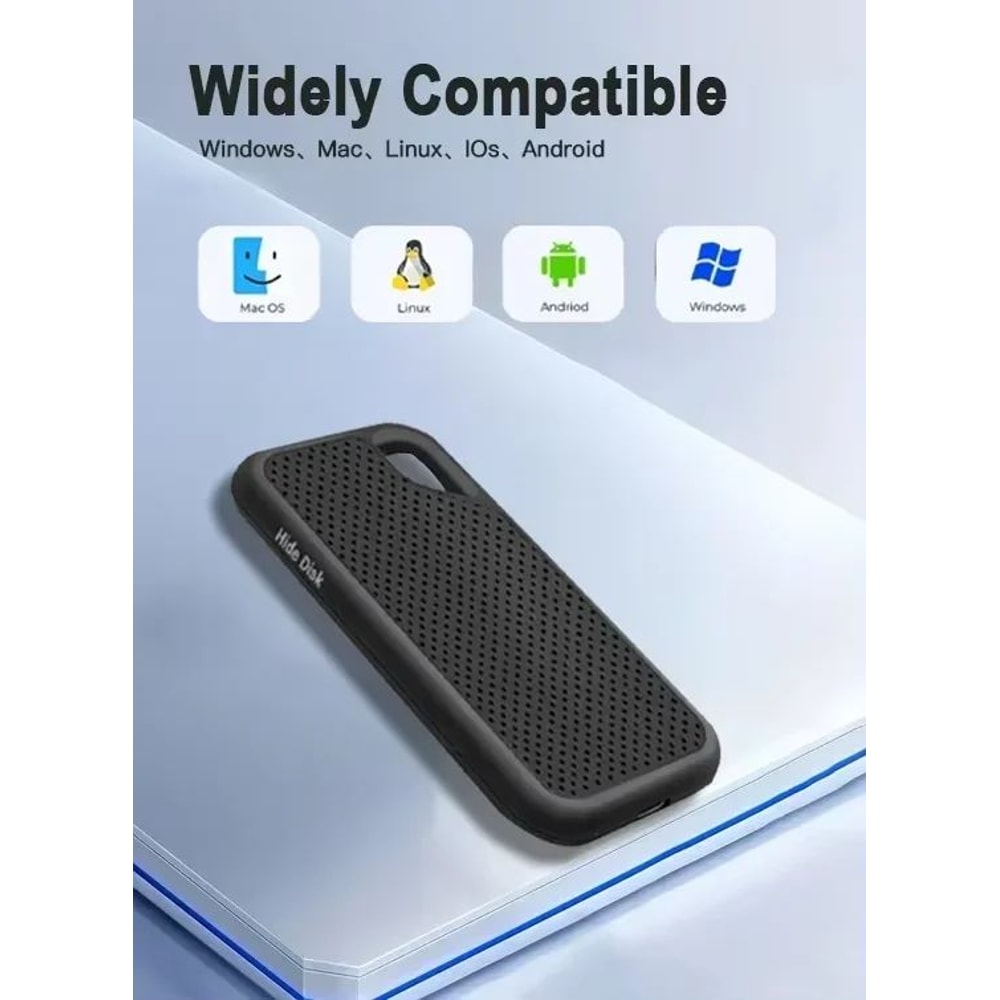 HighSpeed Portable USBC External SSD Drive For Laptop PC 5