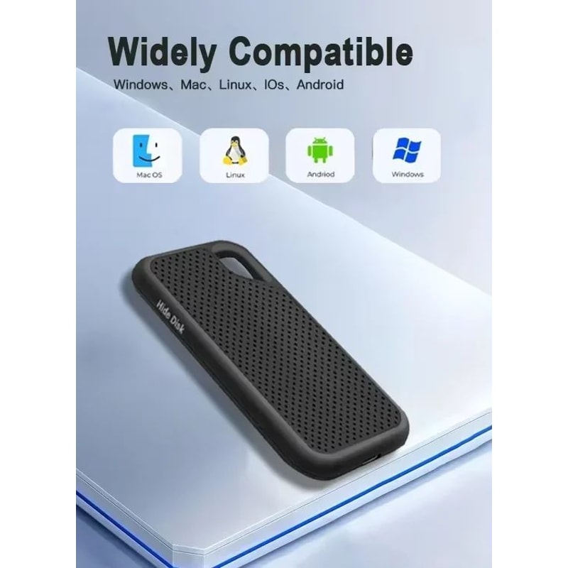 HighSpeed Portable USBC External SSD Drive For Laptop PC 5