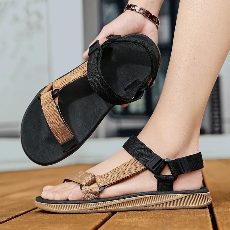 Mens Water Sandals With Arch Support Non Slip Beach Gladiator Sandals 5