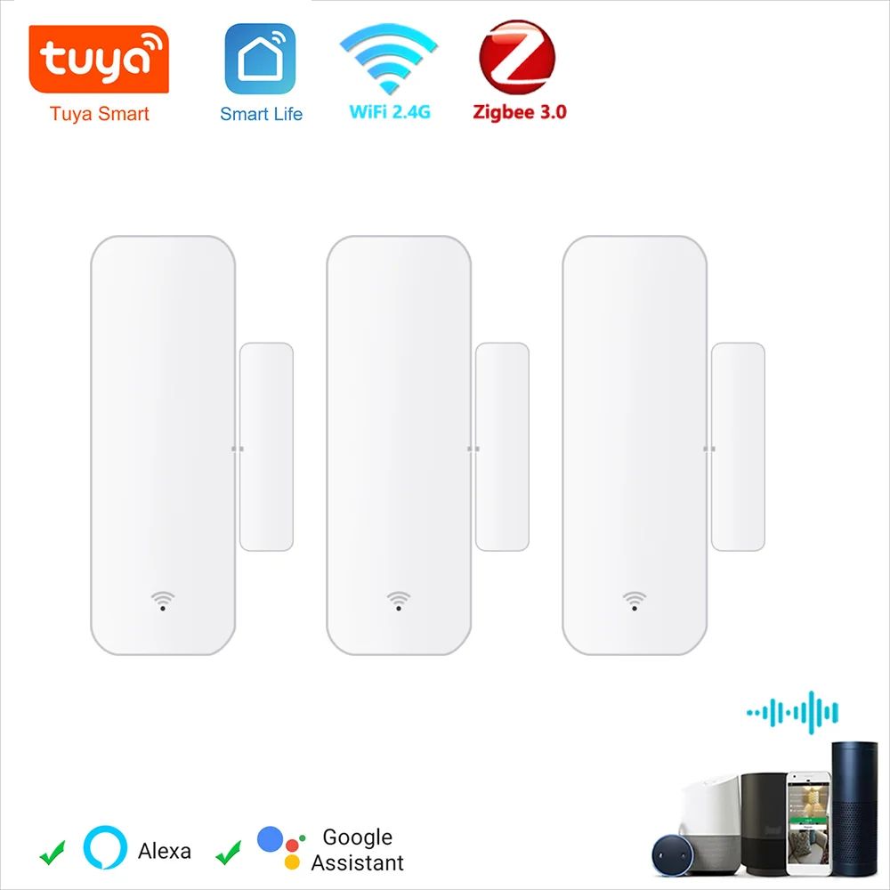 Smart WiFi Zigbee Door Sensor For Home Security Automation 0