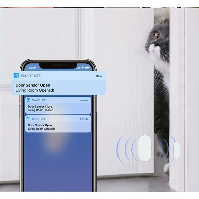 Smart WiFi Zigbee Door Sensor For Home Security Automation 3