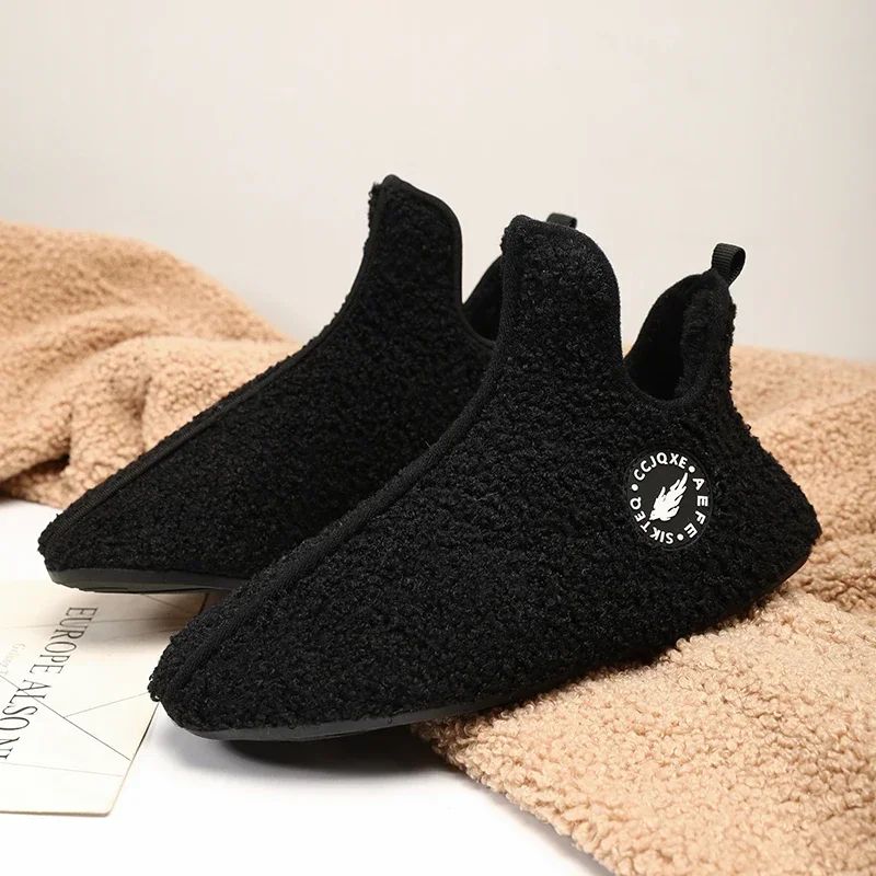 CozyGrip Mens Winter Slippers Warm NonSlip House Slippers For Couples 8