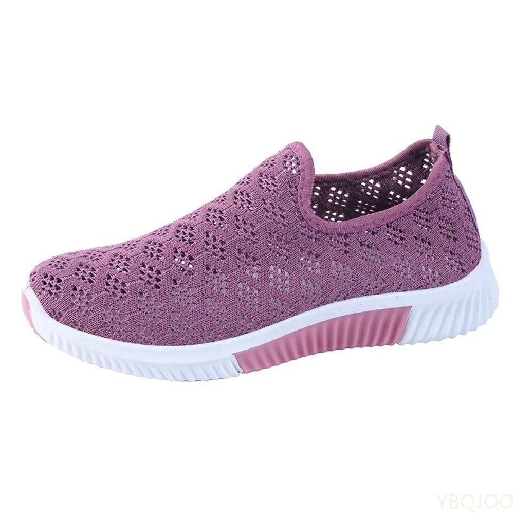 Everyday Breeze Mesh Sneakers For Women Breathable Flats With Soft Sole Comfort 4