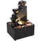 TranquilFlow Indoor Waterfall Fountain Zen Desktop Fountain With Soft Lights Relaxing Water Featu 0