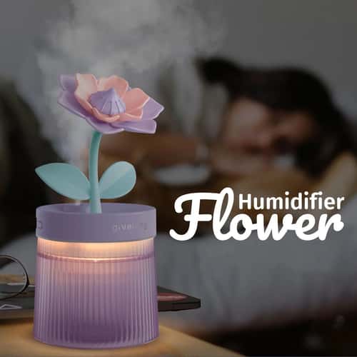 Compact Ultrasonic Portable USB Humidifier & Cool Mist Aroma Diffuser with Color LED