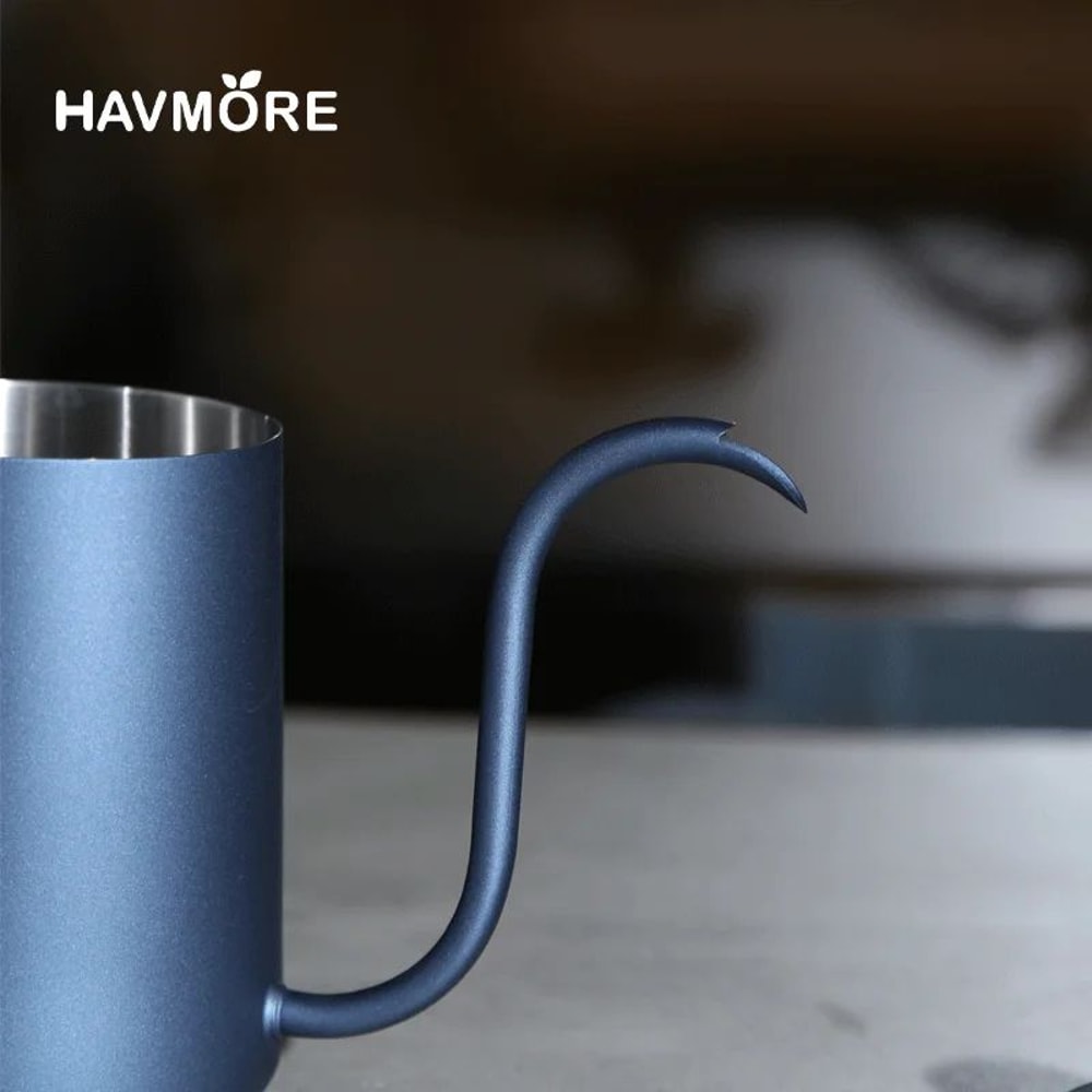 Premium Stainless Steel 600ml Gooseneck Coffee Kettle Precision PourOver Barista Brewing 1