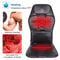 KLASVSA DualMode Electric Back Massager Heated Massage Cushion With Vibration Full Back Neck Lum