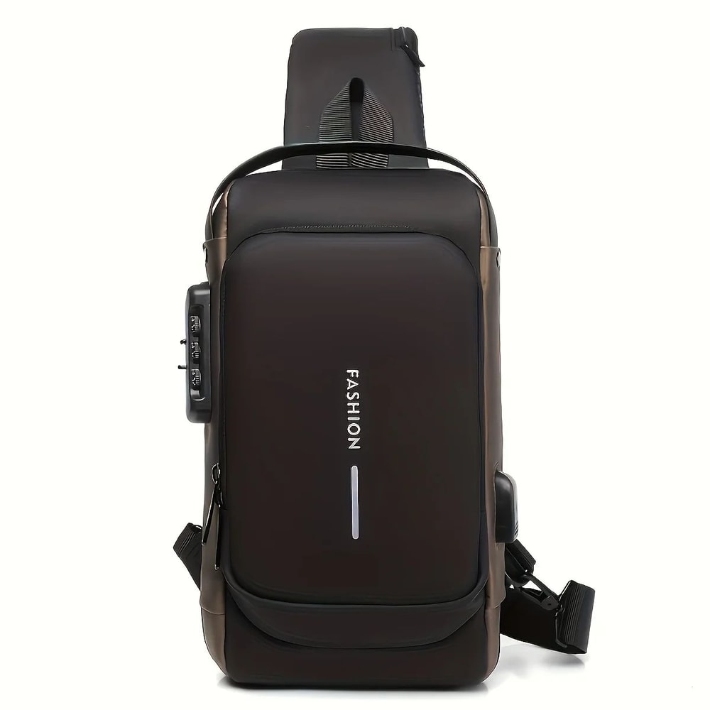 AntiTheft Oxford Chest Sling Bag For Men Secure Crossbody Chest Pack For Commute Motorcycle 9