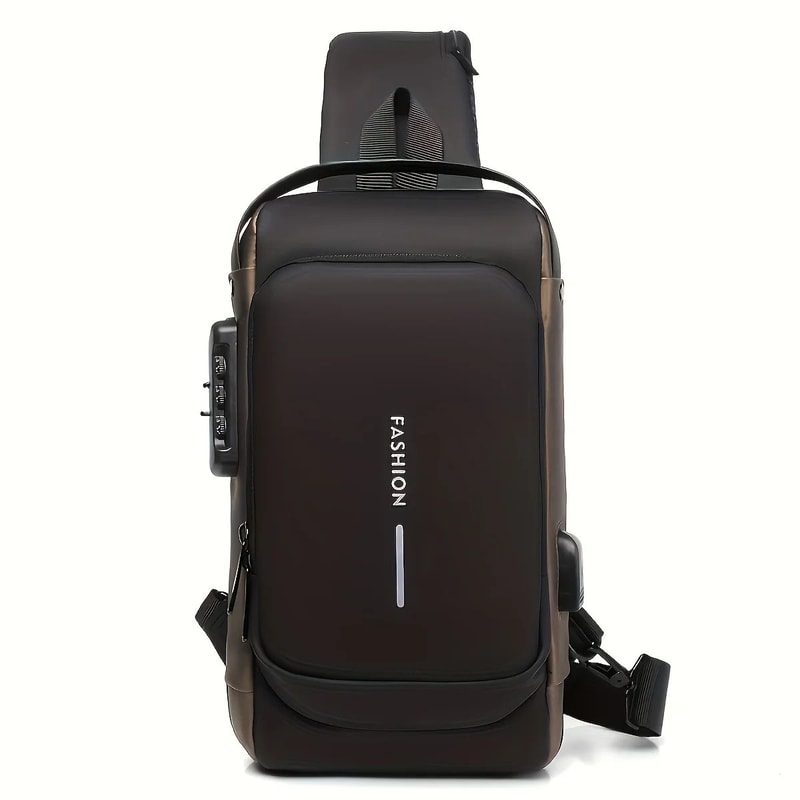 AntiTheft Oxford Chest Sling Bag For Men Secure Crossbody Chest Pack For Commute Motorcycle 9